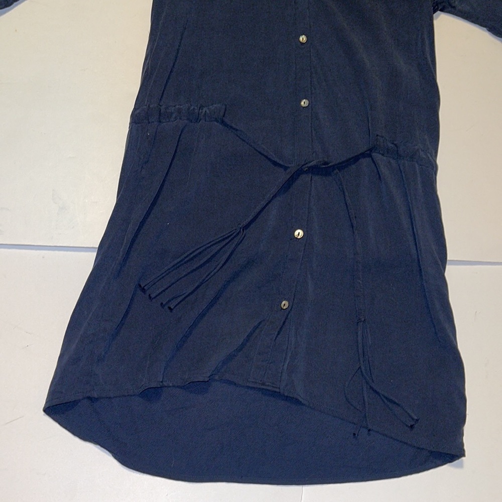 Maison Scotch Blue Fringed Western Dress - Women’s Size 1 - Picture 5 of 9
